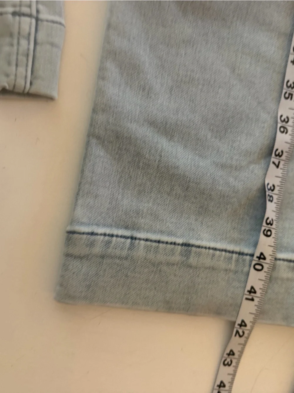 Faherty Stretch Terry Patch Pocket High Rise Light Wash Flare Jeans NWOT Sz 25